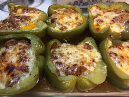 Sloppy Joe Stuffed Peppers