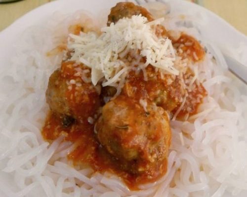 Low Carb Spaghetti and Meatballs